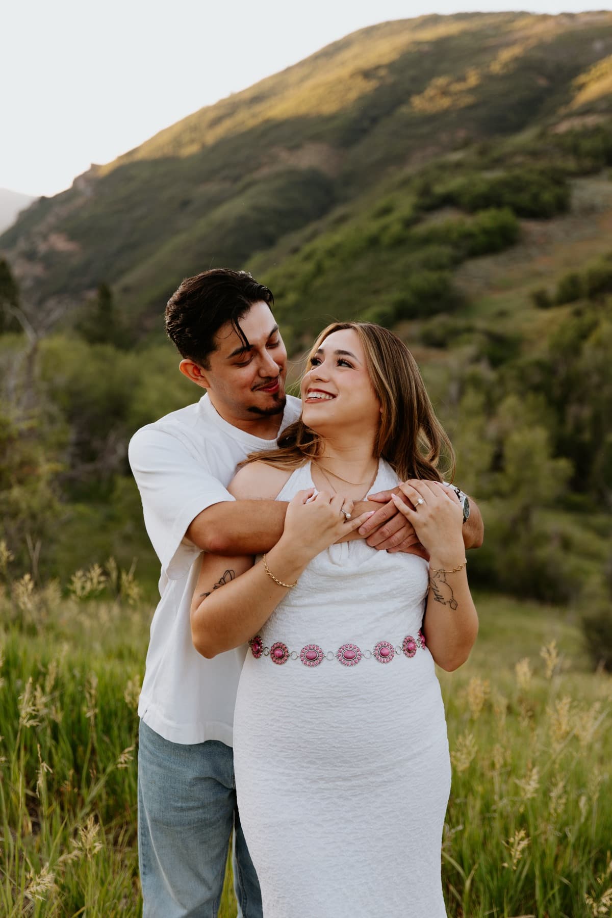 An embrace in the hills
